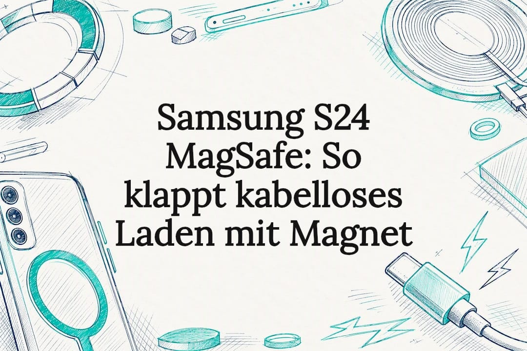 Dekorative Illustration zum magnetischen Laden